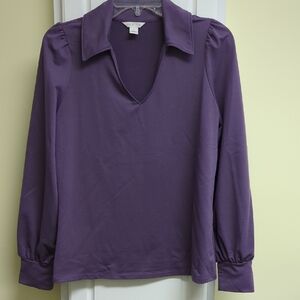 Caslon Long Sleeve Johnny Collar Polo